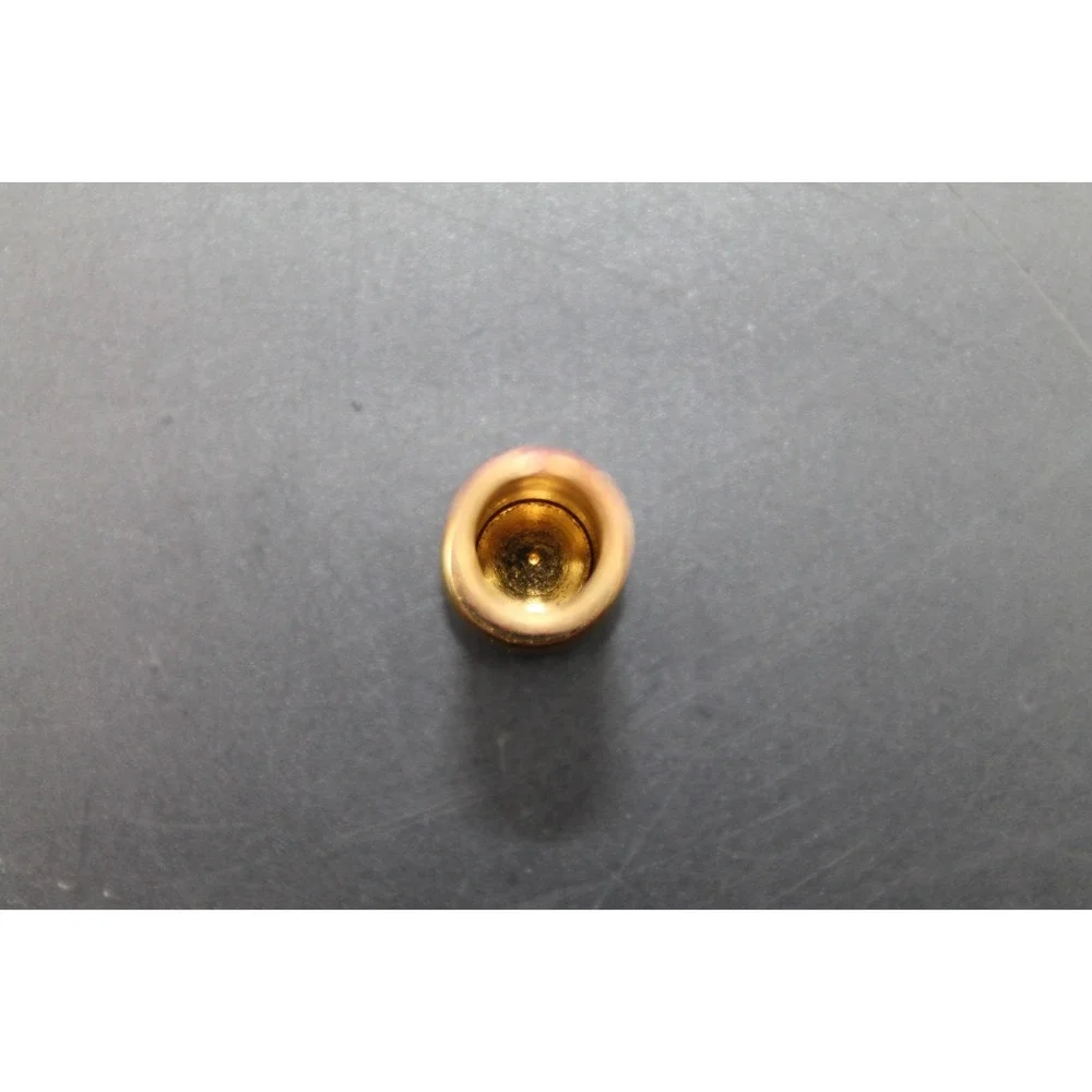Vintage Secret Compartment Keychain Gold Tone Red Stone Unscrew Capsule Boxed